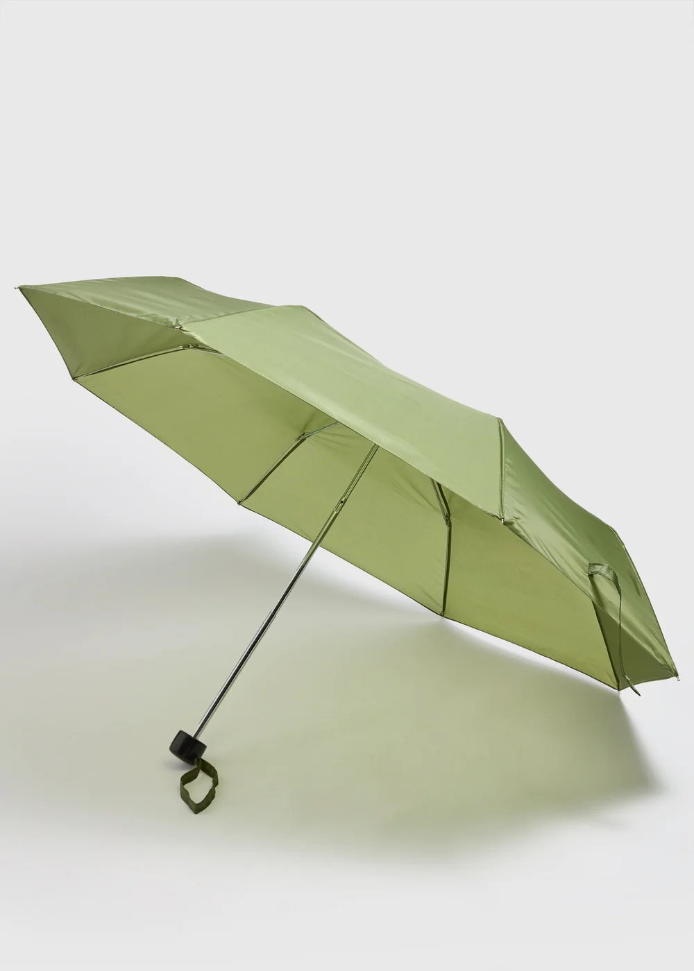 Khaki Small Umbrella - One Size Image 2