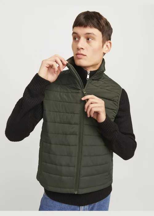 JJ Rebel Khaki Gilet - S Image 3
