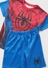 Spiderman Blue Top & Shorts Set (1-7yrs) - 1 to 1 half years Image 2