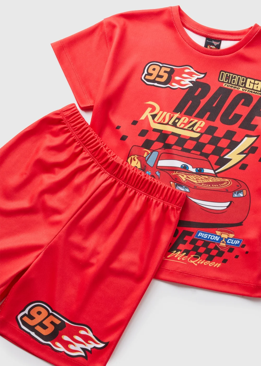 Cars Boys Red Top & Shorts Set (1-7yrs) - 1 half year to 2 Image 2