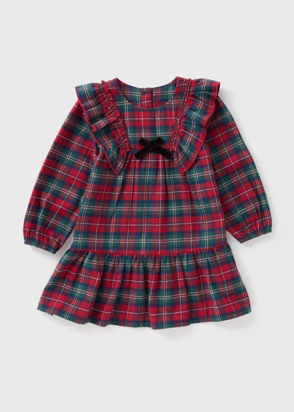 Girls Red Check Tartan Dress (1-7yrs) - 1 to 1 half years Girls Red Check Tartan Dress (1-7yrs) - 1 to 1 half years