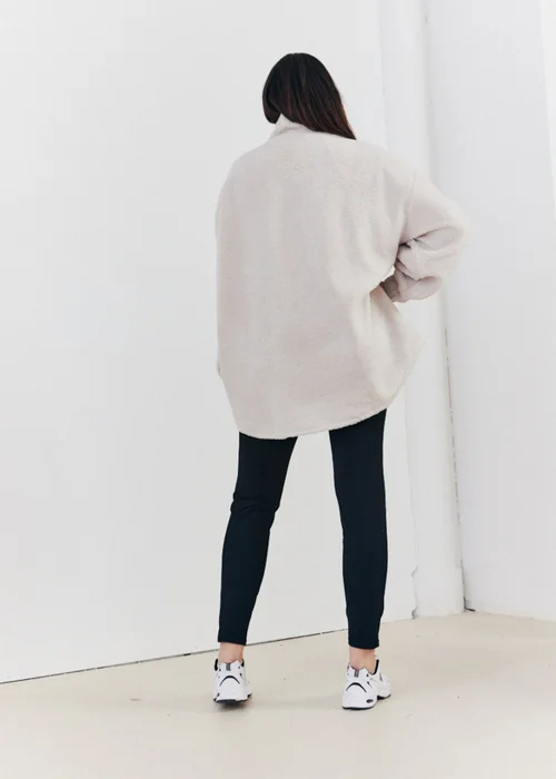 In The Style Stacey Solomon Stone Borg Half Zip Pull Over Jacket - 8 Image 6