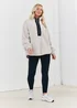 In The Style Stacey Solomon Stone Borg Half Zip Pull Over Jacket - 8 Image 3