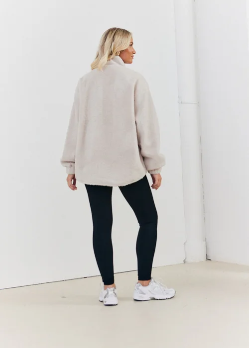 In The Style Stacey Solomon Stone Borg Half Zip Pull Over Jacket - 8 Image 2