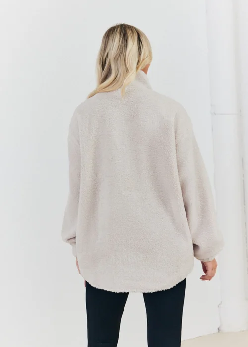 In The Style Stacey Solomon Stone Borg Half Zip Pull Over Jacket - 8 Image 4