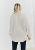 In The Style Stacey Solomon Stone Borg Half Zip Pull Over Jacket - 8 Image 4