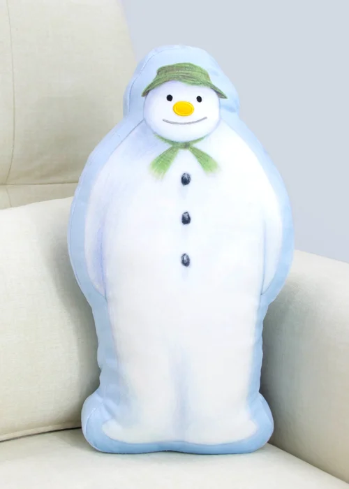 Character World Snowman Shaped Decorative Christmas Cushion - One Size Image 1