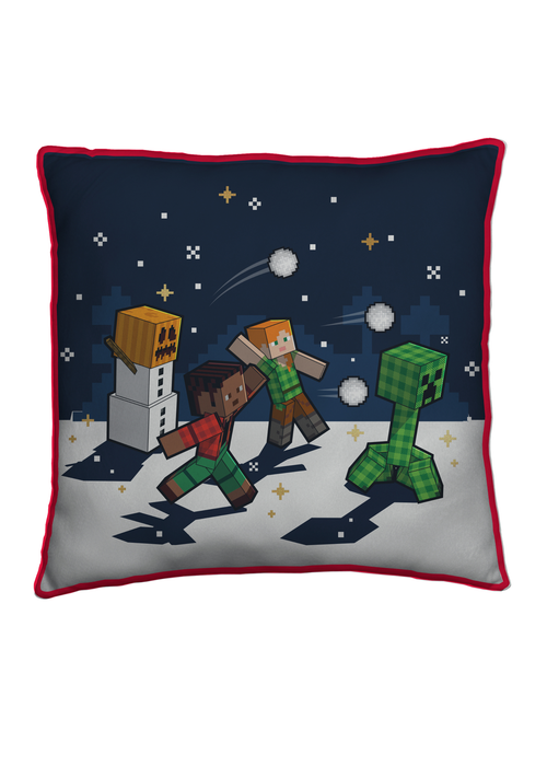 Minecraft Present Square Decorative Cushion - One Size Image 1