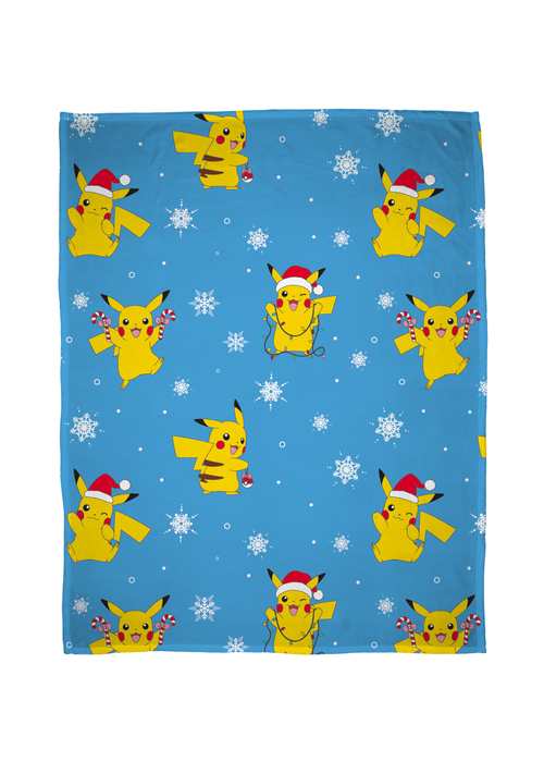 Pokemon Snowy Faux-Shearling Backed Fleece Throw (100x150cm) - One Size Image 1