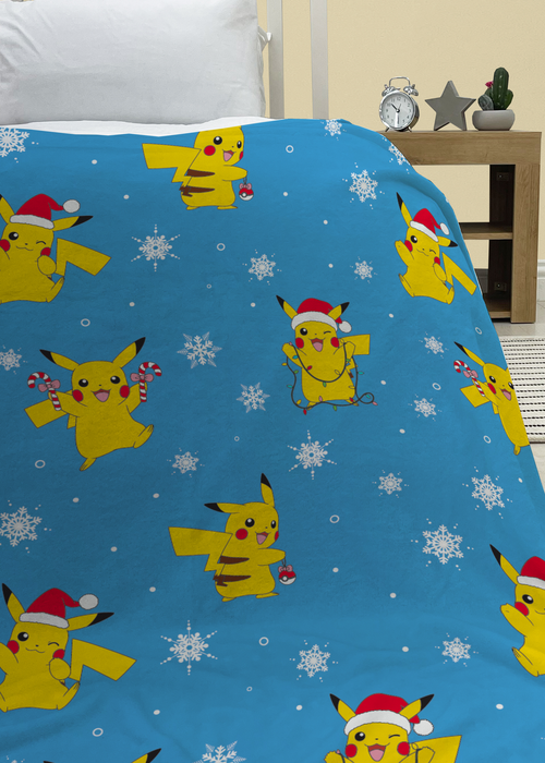 Pokemon Snowy Faux-Shearling Backed Fleece Throw (100x150cm) - One Size Image 2