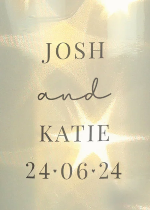 Personalised Memento Company Clear Botanical LED Glass Jar - One Size Image 2