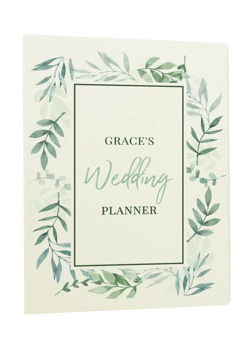 Personalised Memento Company Ivory Botanical Wedding Planner - One Size Image 3