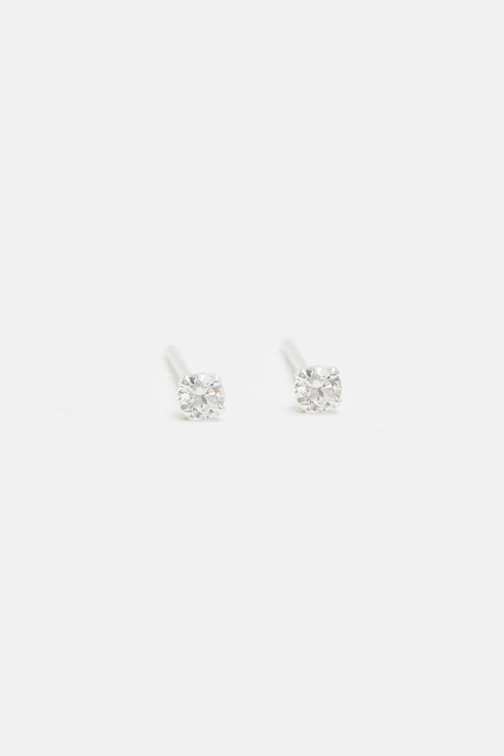 Simply Silver Sterling Silver 925 Cubic Zirconia Small Stud Earring - One Size Image 2