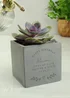 Personalised Memento Company Stone Free Text Concrete Plant Pot - One Size Image 3