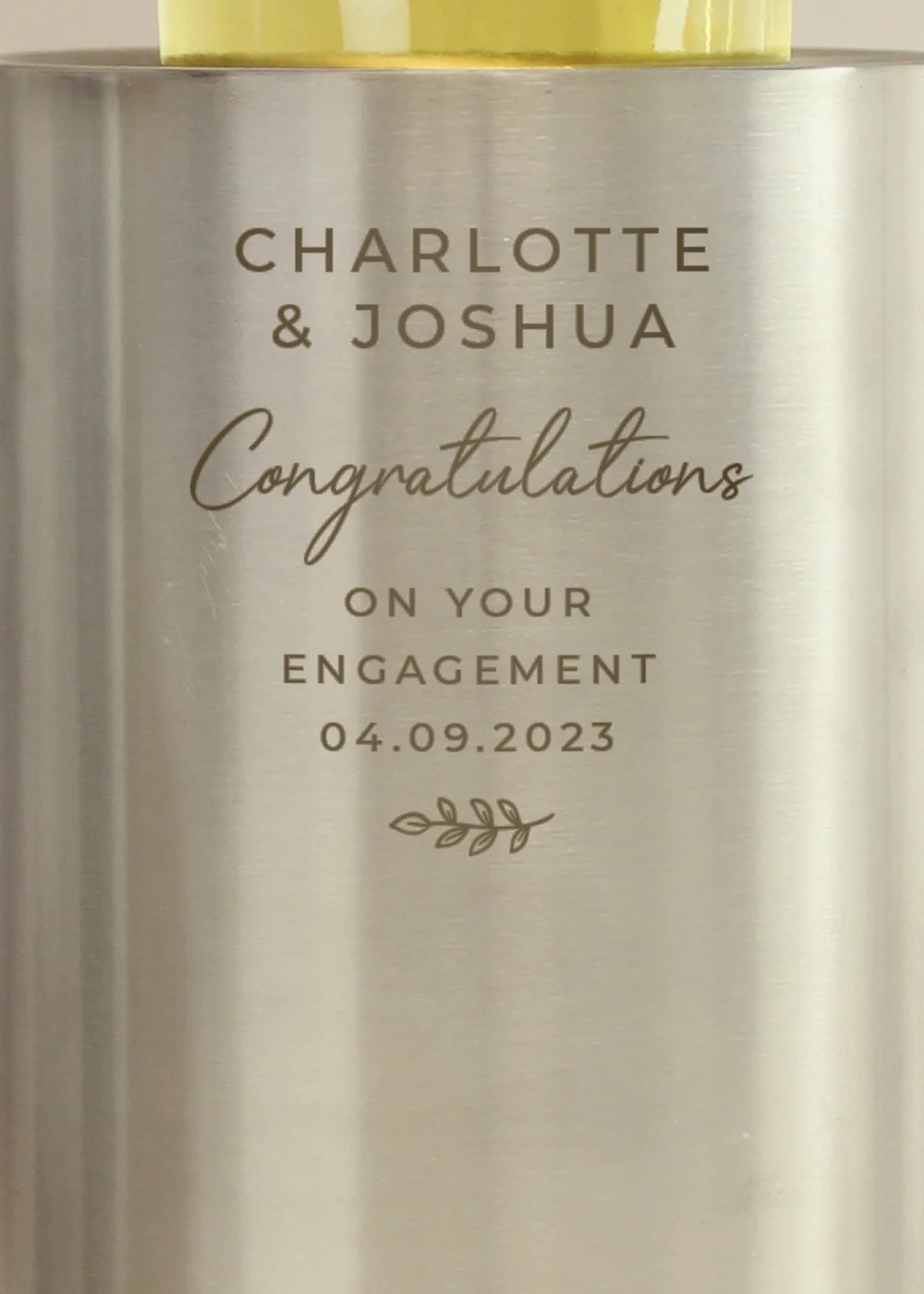 Personalised Memento Company Silver Free Text Wine Cooler - One Size Image 2