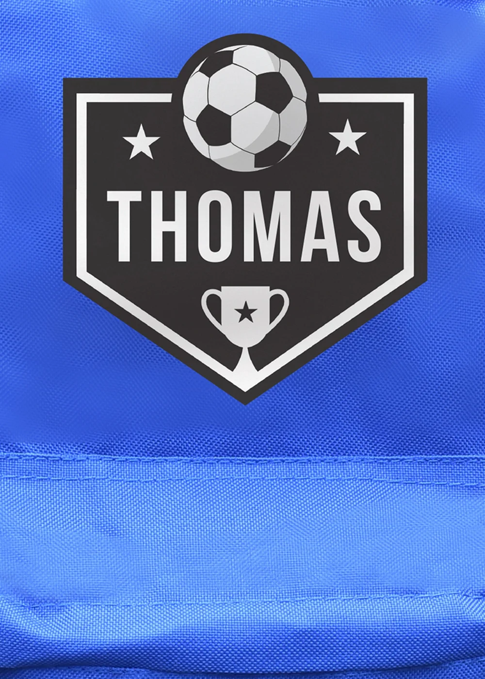 Personalised Memento Company Blue Football Backpack - One Size Image 2