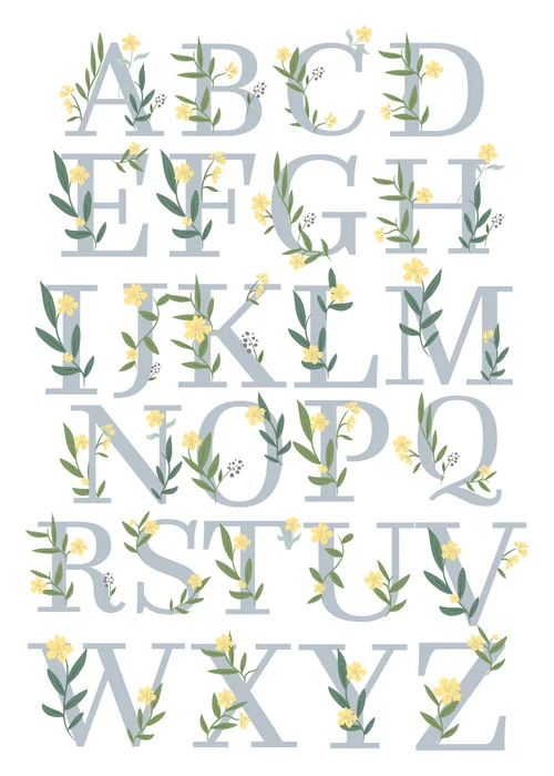 Personalised Memento Company White Floral Initial Mug - One Size Image 4
