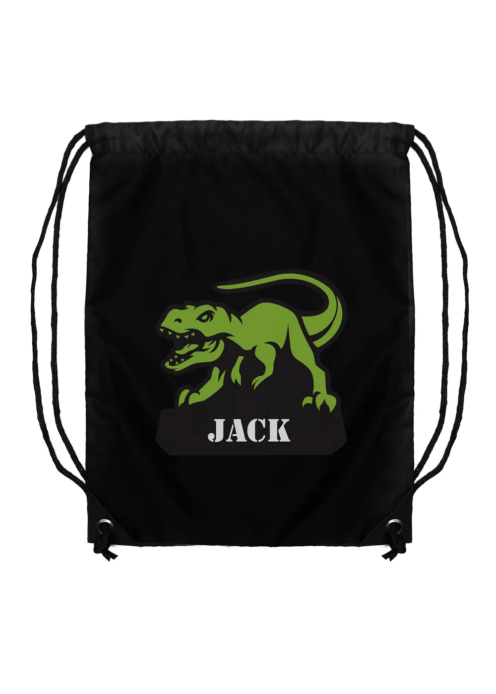 Personalised Memento Company Black Dinosaur Kit Bag - One Size Image 1