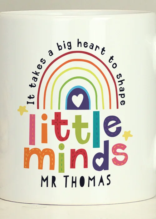 Personalised Memento Company White Shape Little Minds Mug - One Size Image 2