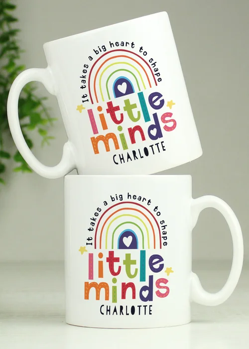 Personalised Memento Company White Shape Little Minds Mug - One Size Image 3