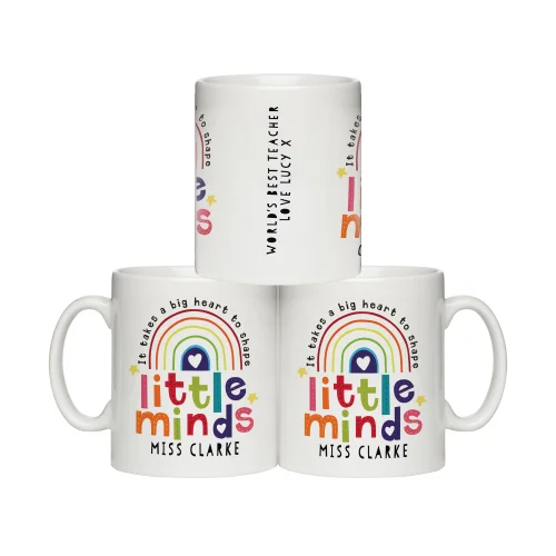 Personalised Memento Company White Shape Little Minds Mug - One Size Image 5