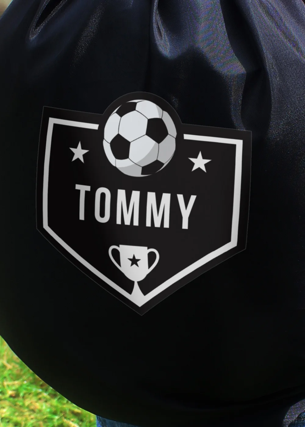 Personalised Memento Company Black Football Kit Bag - One Size Image 2