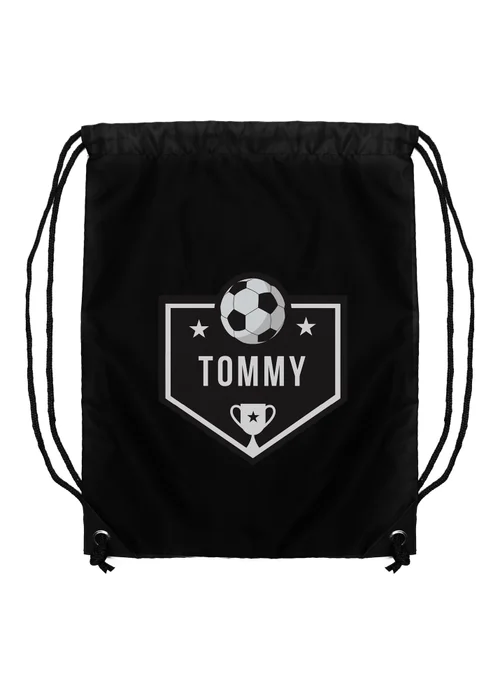 Personalised Memento Company Black Football Kit Bag - One Size Image 1