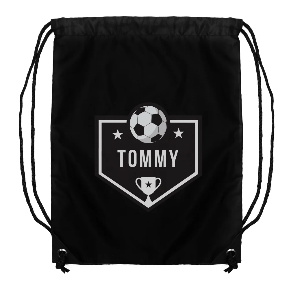 Personalised Memento Company Black Football Kit Bag - One Size Image 5