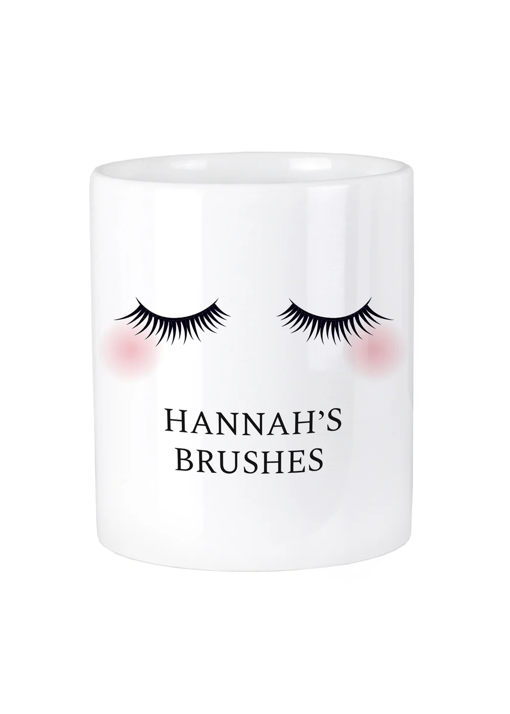 Personalised Memento Company Eyelashes White Ceramic Storage Pot - One Size Image 1