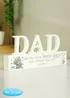 Personalised Memento Company White Wood Me To You Moon and Back Dad Ornament - One Size Image 3