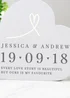 Personalised Memento Company Grey Free Text Free Standing Heart Ornament - One Size Image 2