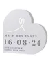 Personalised Memento Company Grey Free Text Free Standing Heart Ornament - One Size Image 1