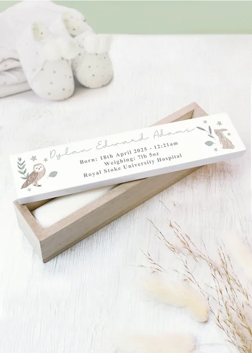 Personalised Memento Company Wood Woodland Animals Certificate Holder - One Size Image 3