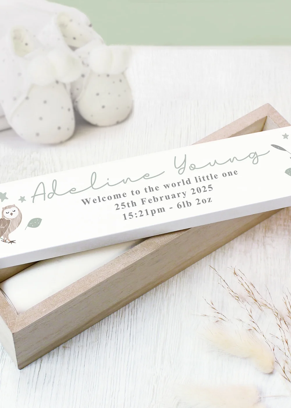 Personalised Memento Company Wood Woodland Animals Certificate Holder - One Size Image 2