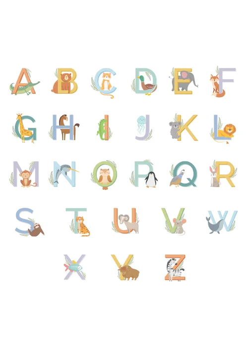 Personalised Memento Company White Animal Alphabet Plastic Bowl - One Size Image 4