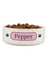 Personalised Memento Company Pink Plaque 14cm Medium Pet Bowl - One Size Image 1