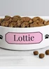 Personalised Memento Company Pink Plaque 14cm Medium Pet Bowl - One Size Image 2