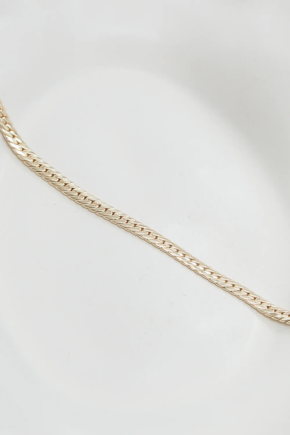 Jon Richard Gold Plated Herringbone Chain Necklace - One Size Image 2