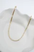 Jon Richard Gold Plated Herringbone Chain Necklace - One Size Image 1
