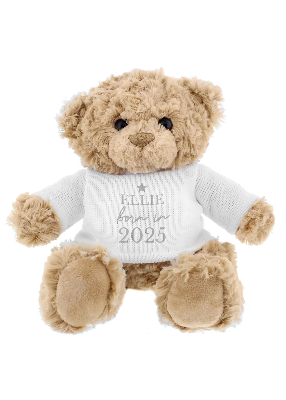 Personalised Memento Company Brown Born In Teddy Bear - One Size Image 3