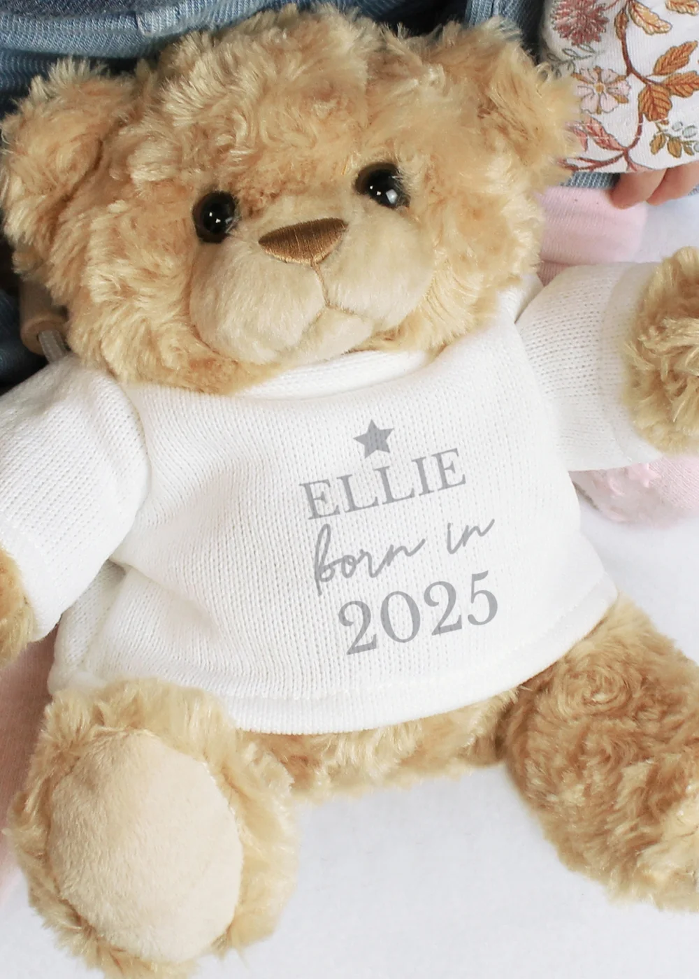 Personalised Memento Company Brown Born In Teddy Bear - One Size Image 2