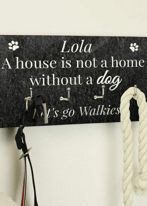 Personalised Memento Company Wood Dog Lead Hooks - One Size Image 2