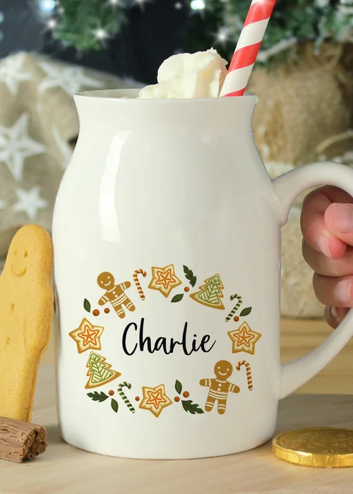 Personalised Memento Company White Christmas Milk Jug - One Size Image 2