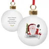 Personalised Memento Company White Santa Claus Bauble - One Size Image 5