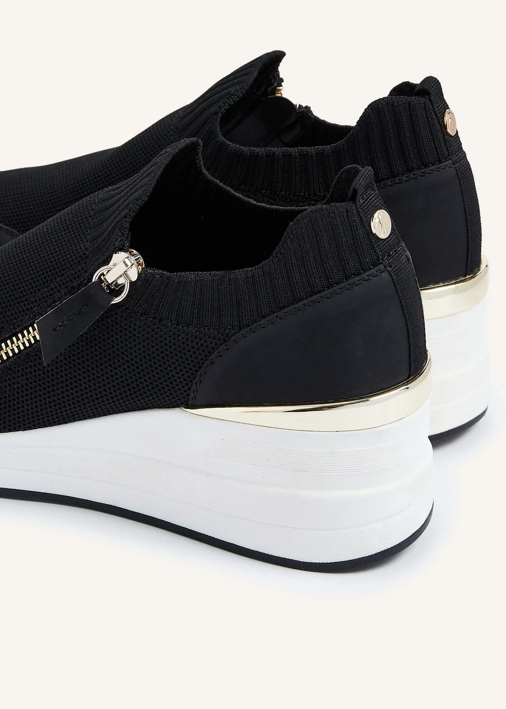 Linzi Adler Black Flyknit Wedged Trainer - 3 Image 5
