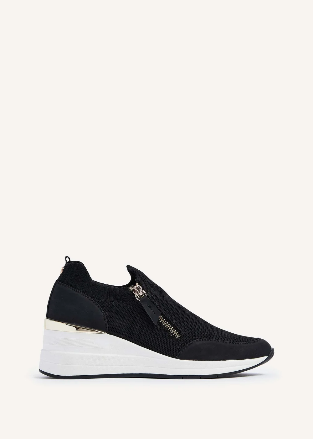 Linzi Adler Black Flyknit Wedged Trainer - 3 Image 2