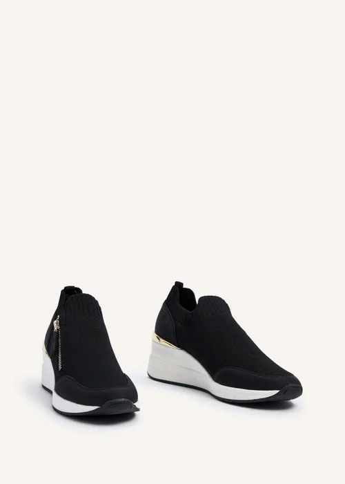 Linzi Adler Black Flyknit Wedged Trainer - 3 Image 3