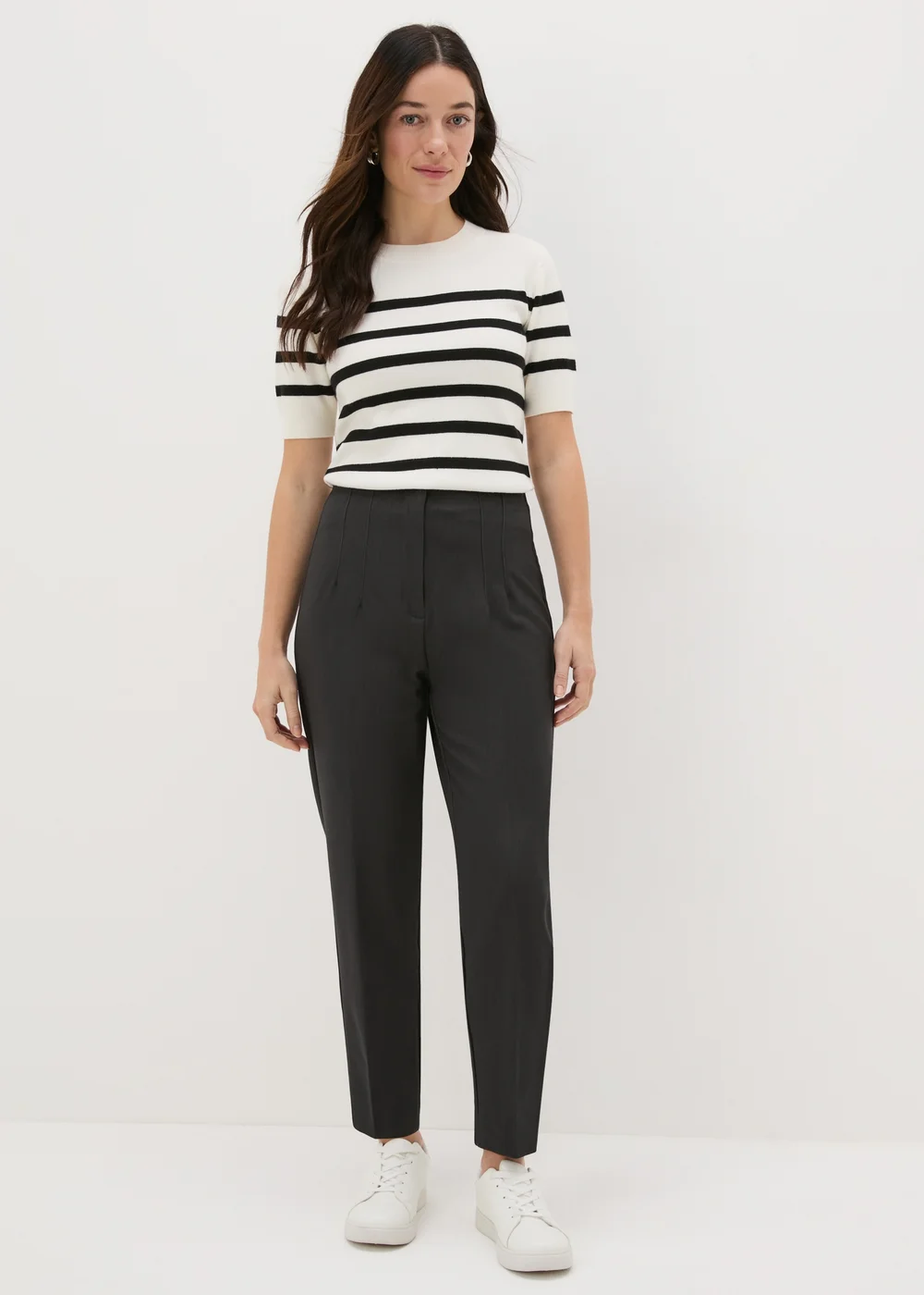 Et Vous Grey Tapered Trousers - 8 Image 1