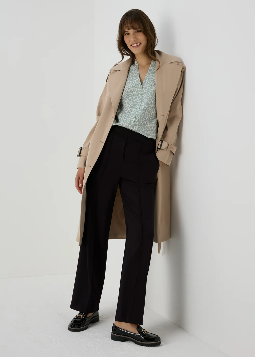 Et Vous Black Regular Wide Leg Trousers - 10 Image 4