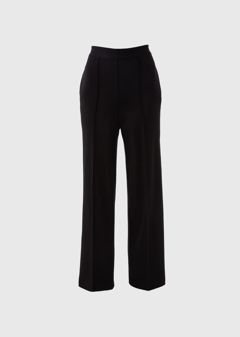 Et Vous Black Regular Wide Leg Trousers - 10 Image 5